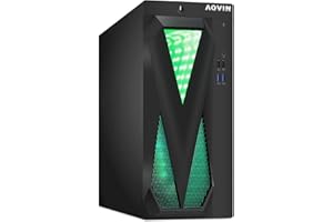 AQVIN InfinityLite Gaming PC Tower, GeForce GTX 1650 4GB, Intel Core i7 Processor up to 4.0GHz, 16GB DDR4 RAM, 256GB NVMe SSD
