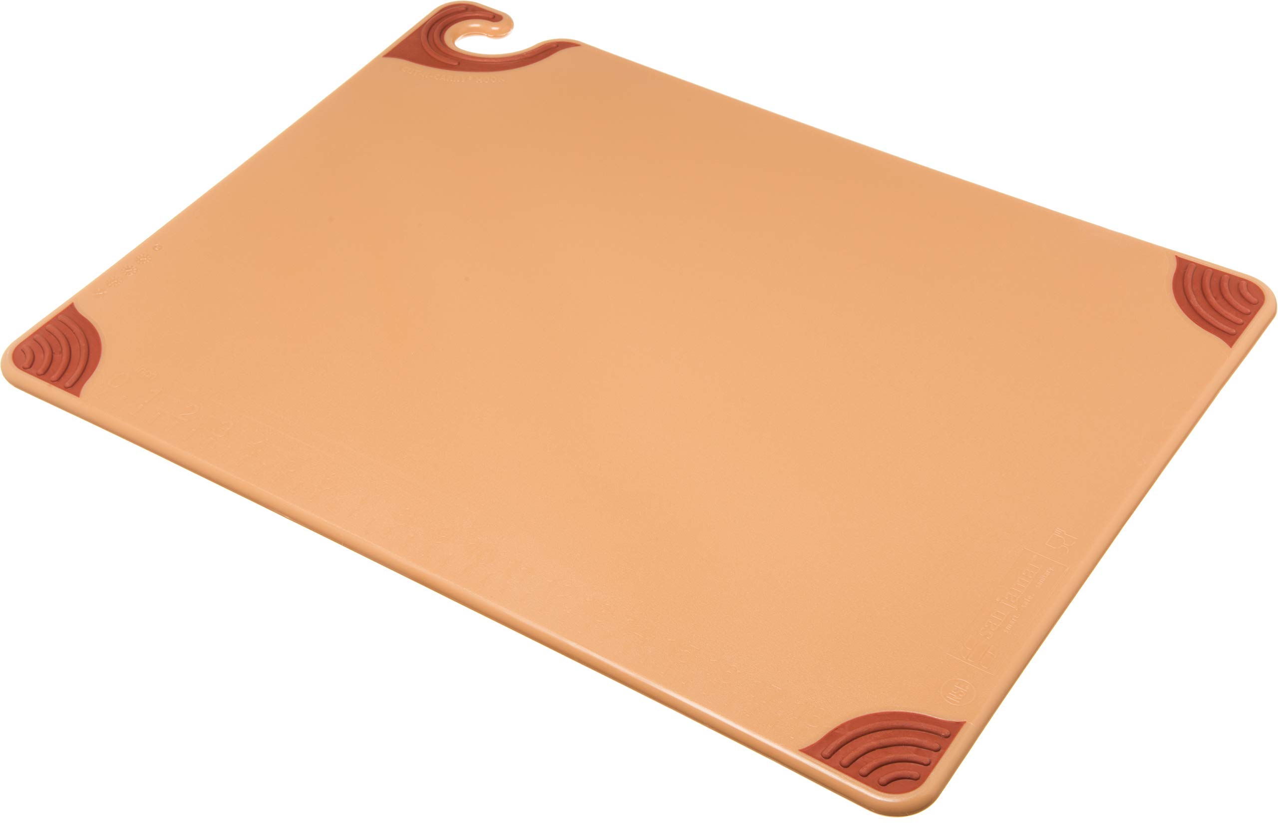 San Jamar Standard Size Cutting Board, 18" x 24", Brown