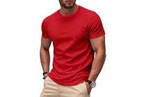 Solid Color T-Shirts for Men Short Sleeve Basic Tee Shirts Summer Tops Sports Breathable Tshirts Blouses