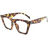 FEISEDY Square Cat Eye Reading Glasses Blue Light Blocking Women Fashion Cateye Reader Anti Glare Digital Eyestrain B2604