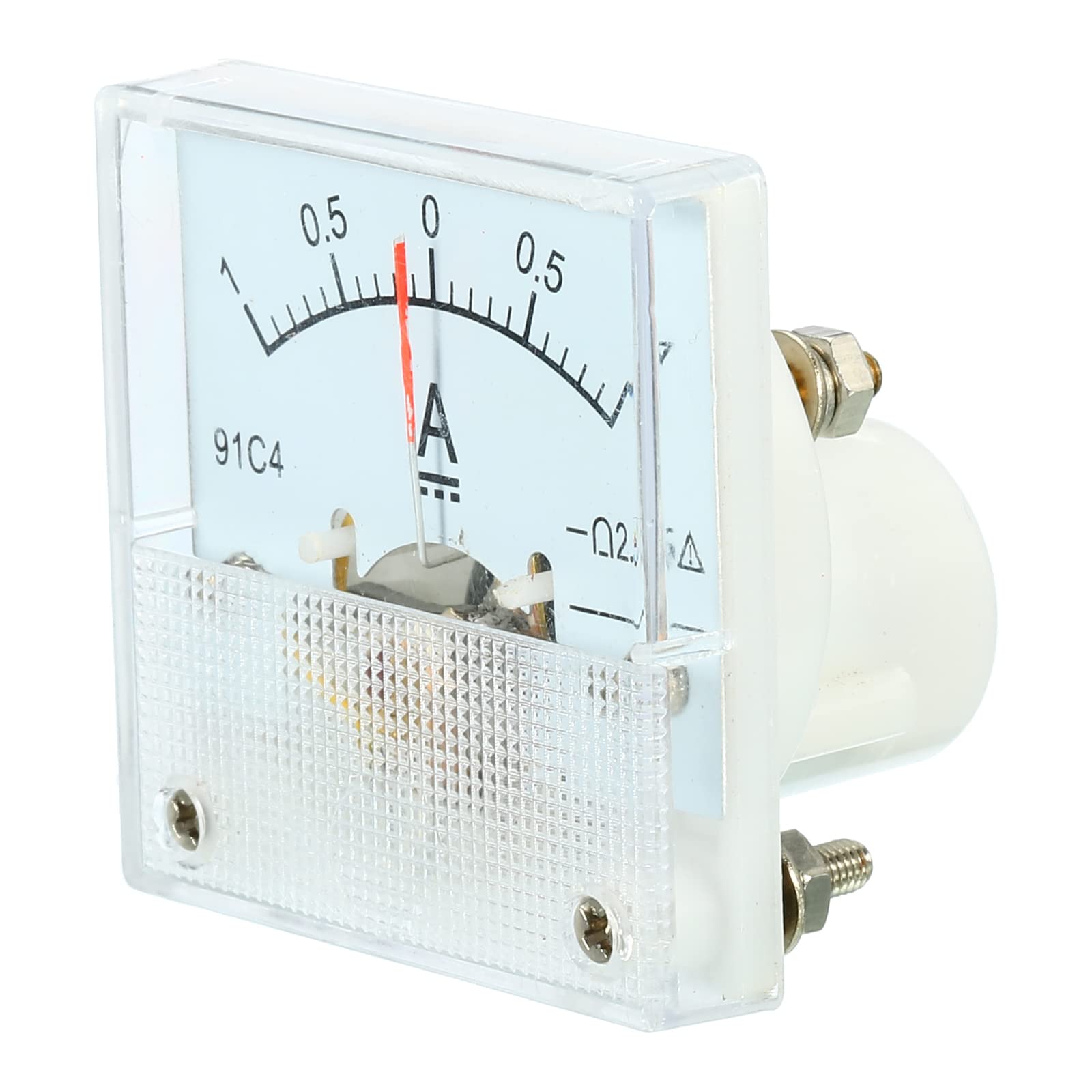 YOKIVE Analog Panel Ammeter, 91C4 Ampere Meter Current Tester, Great for Office, Art, Home, Daily Use (DC 0-1A)