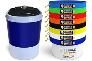 BUBBLEBAGDUDE Bubble Bag Machine 5 Gallon 8 Bag Kit 110 Volts - Filter Bags for Herbal Extraction Durable Straining Filtering System comes with Storage Bag, Pressing Screen & Zipper Bag