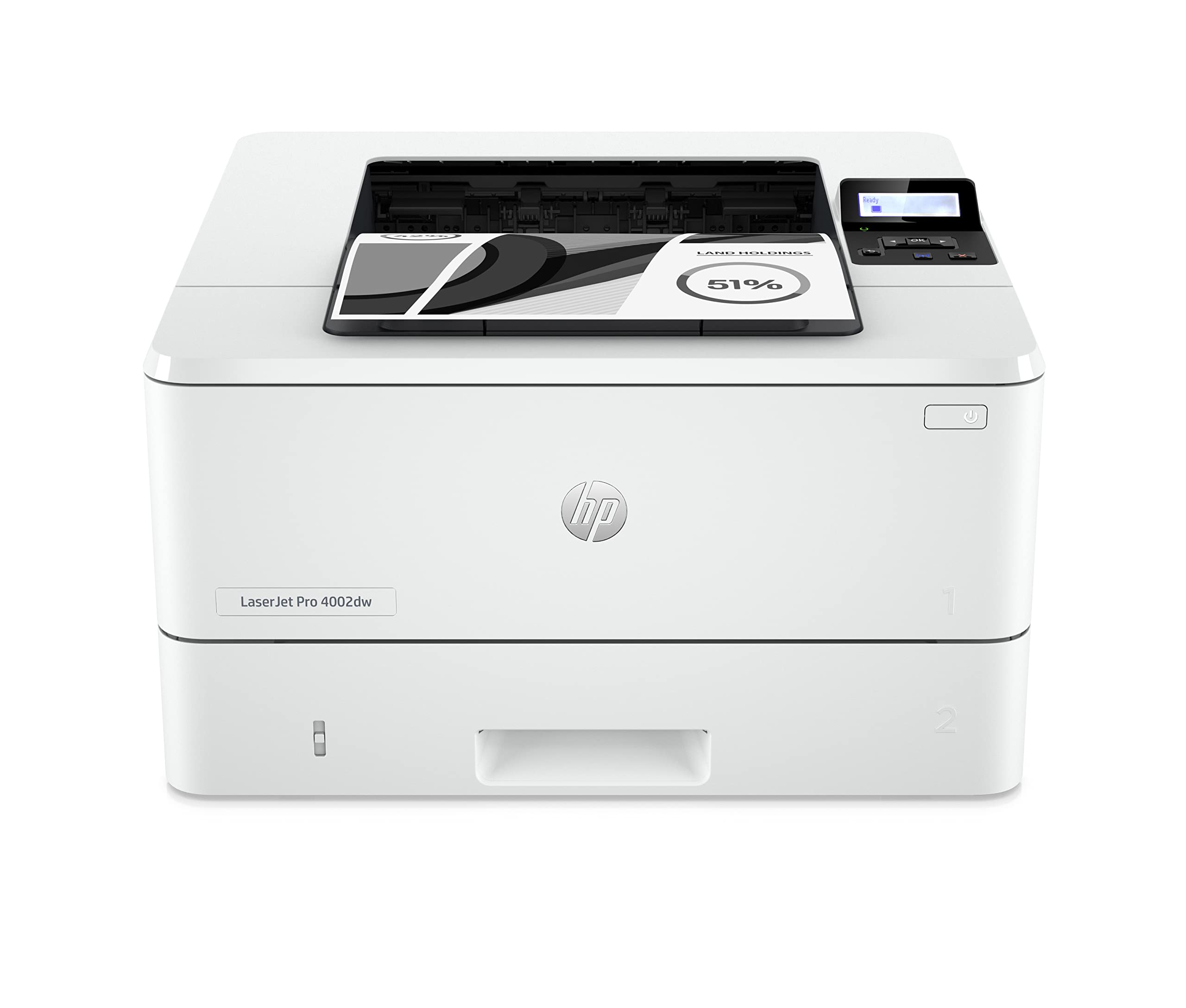 HP LaserJet Pro 4002dw Laserdrucker, Automatischer beidseitiger Druck, Hohe Druckgeschwindigkeit, WiFi, Hi-Speed USB, Ethernet, Smart App, Wolf Pro Security