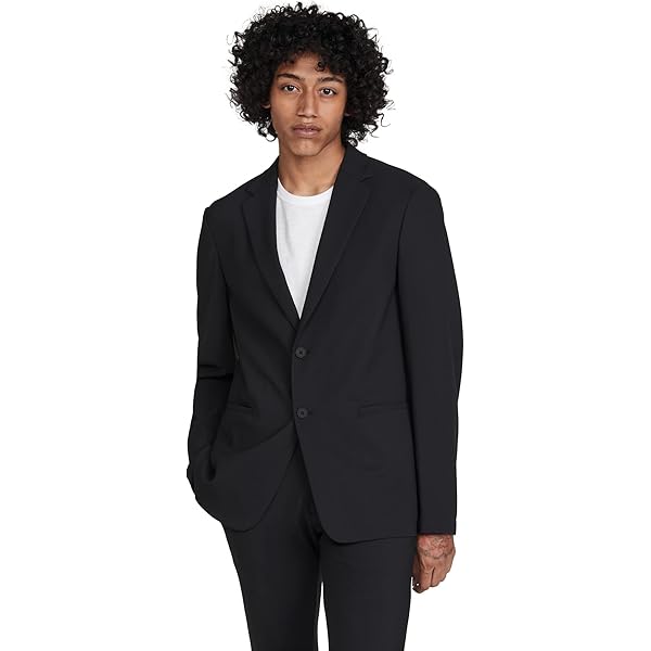 Theory【2024】 PRECISION CLINTON DPK W A Theory Men's Clinton DPK W Precision Print, Grey Melange, 48 at