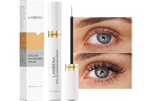 LANBENA Eyelash Growth Serum,Advanced Eyelash Treatment,Lash Serum for Eyelash Growth,Eyebrow Growth Serum,Hypoallergenic 0.14 Fl. Oz.