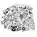 Neuleben Sticker Pack [100-Pcs] Graffiti Black White Sticker Decals Vinyls for Laptop,Kids,Cars,Motorcycle,Bicycle,Skateboard Luggage,Bumper Stickers Hippie Decals Bomb Waterproof