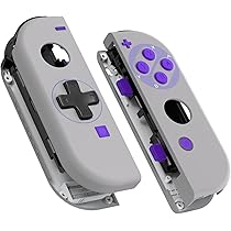 Amazon.com: eXtremeRate Classics SNES Style Joycon Handheld