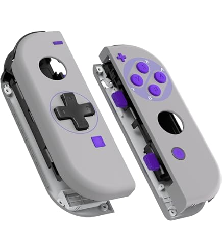 Amazon.com: eXtremeRate Classics SNES Style Soft Touch Joycon