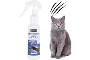 GYWHZC 150ML Cat Deterrent Spray, Cat Repellent Spray for Furniture, Effective Cat Deterrent Indoor & Outdoor for Pet Behavior Training, Prevent Cats Scratching Plants & Furniture (Cat Deterrent Spray A)