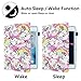 iPad Mini Case, LittleMax Ultra Slim PU Leather Lightweight Case Flip Folio Stand Smart Cover with Auto Wake/Sleep Feature for iPad Mini 1 / Mini 2 / Mini 3 / Mini 4-02 Rainbow Unicorn