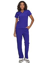 floralhue Scrubs for Women, V-Neck Scrubs Top