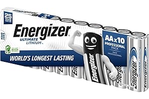 Energizer 634352 AA Ultimate Lithium Battery (Pack of 10)