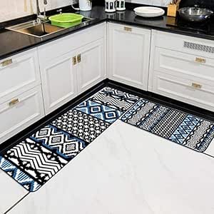 WYCJJ Alfombra de baño Tapete Tapete de Cocina geométrico Alfombras