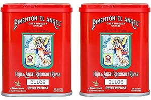 Spanish Smoked Sweet Paprika. (2 Tins) El Angel brand since 1880.