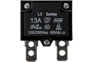 jiaruixin 2Pcs 13A 125/250Vac 50Vdc Automatic Reset Relay Fuse Therma Switch Circuit Breaker Current Overload Protector Children Ride On Toy Car Accessories