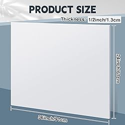 Sasylvia 1 Pcs HDPE Sheet 1/2" Thick, 24'' x