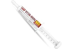 Jeffers Vita-Min Gel for Livestock & Horses – Multivitamin & Mineral Supplement with Selenium, Zinc, Potassium & Turmeric – Easy Oral Gel for Cattle, Goats, Sheep & Pig – 30 cc (1 oz) Tube