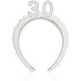ANBALA 30 Pearl Headband 30th Birthday Gifts Happy 30th Birthday Headband