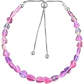 OdrillionGems Natural Gemstone Silver Bracelet for Women, 925 Sterling Silver, Birthstones Jewelry, Healing Crystal, Adjustable Slider, Nuggets Beads Handmade, Christmas Gifts, Size 10" inch