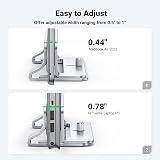 UGREEN Vertical Laptop Stand Aluminum Desk Holder for MacBook Air Pro 15.6" view 3