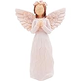FYBW Guardian Angel Figurine for Home Décor, Hand-Painted Resin Statue, Meaningful Sympathy Gift for Loss, Remembrance Keepsake for Loved Ones