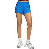 MCEDAR Women's Low Waisted Running Shorts 4" with Mesh-Lined Active Workout Quick Dry Gym Athletic Sports Short Zip Pocket