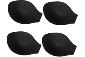 UKCOCO Bulge Sponge Pad 4pcs Men Underwear Cup for Swimming and Outdoor Sports Black