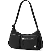 Telena Nylon Shoulder Bag for Women Y2K Trendy Purse Crescent Bag Cute Handbag