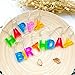RECESKY Happy Birthday Lights - 13 LED Letter Battery Operated String Lights 6ft Birthday Party Decor Supplies for Indoor, Home, House, Christmas Lighting, Birthday Decorations (Multi Color)