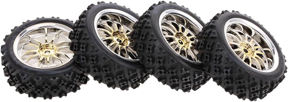 Amazon Goolsky 4本タイヤ 1 10 Rc オンロード タイヤ スタート レッド パターン 1 10 Hsp レッド キャッド Traxxas タミヤ Hpi Rcバギー用 タイヤ ラジコン ドローン 通販