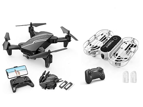 DEERC D20 Black Mini Drone Bundles with D11 in Oman Whizz