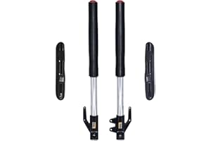 PPR PIT PRO RACING 630MM Front Inverted Fork 45MM/48MM with Shock Protector Cover for Mini Pit Monkey Bike Dirt Pit Bike CRF KLX (Black-Red)