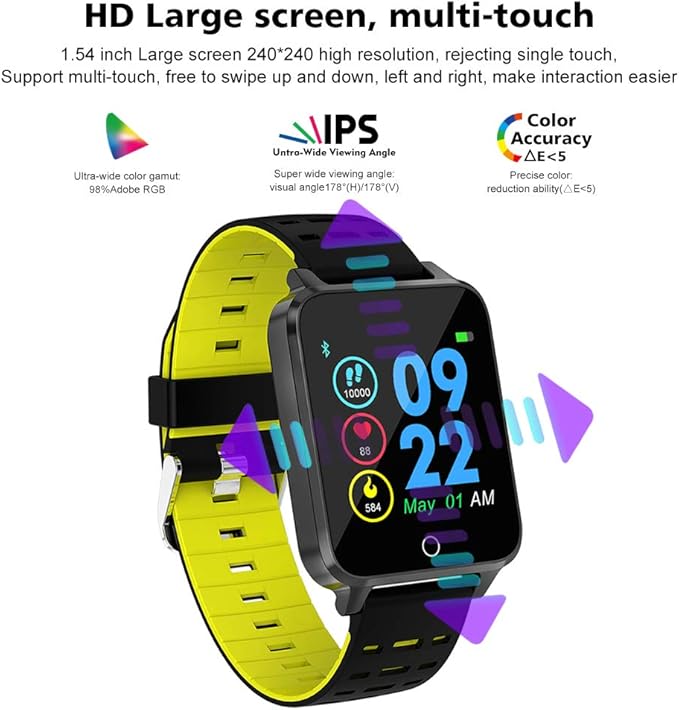 Smartwatch, Kivors Bluetooth SmartWatch IP68 Impermeable ...