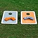 Harvil Aluminum-Framed Cornhole Bean Bag Toss Game Set with 8 Double-Lined All-Weather Bean Bags and Carrying Case