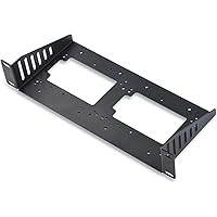 GeeekPi DeskPi RackMate Accessories SBC Shelf 1U Rack, Supports Raspberry Pi/Jetson Nano/RockPi 5B/Dev Board and 2.5 Inch HDD