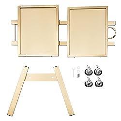 2 Tier Metal Rolling Cart, Stainless Steel Salon