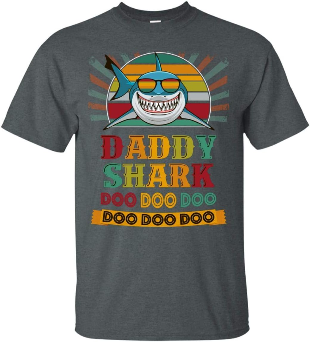 KeyVic Daddy Shark Doo Doo Doo Vintage T-Shirt - Funny Shark Vintage Gift