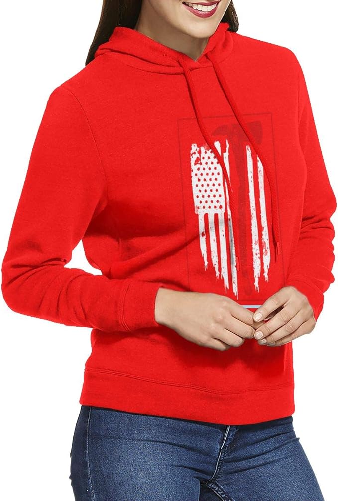 thin red line firefighter hoodie