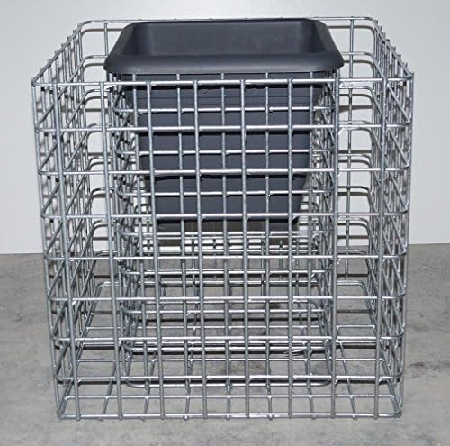 GABIONA Flower pillar Gabion Square 42 x 42 cm Height 42 cm Mesh Size 5 x 5 cm/column