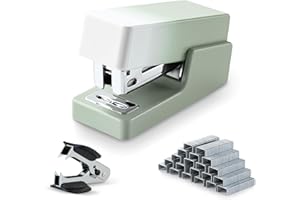 Gevanchi Mini Stapler, 20 Sheet Office Desktop Stapler with 640 Standard Staples and A Staple Remover,Gradation Green