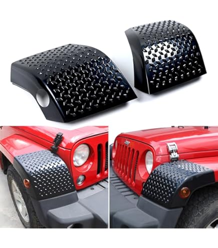 Bonbo Cowl Body Armor For Jeep Wrangler JL/JLU & Gladiator JT 2018-2022 - Black Star Pattern Guards
