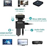 FOINNEX VGA to HDMI Adapter Converter Audio 1080P PC Laptop Projector Convertor view 8
