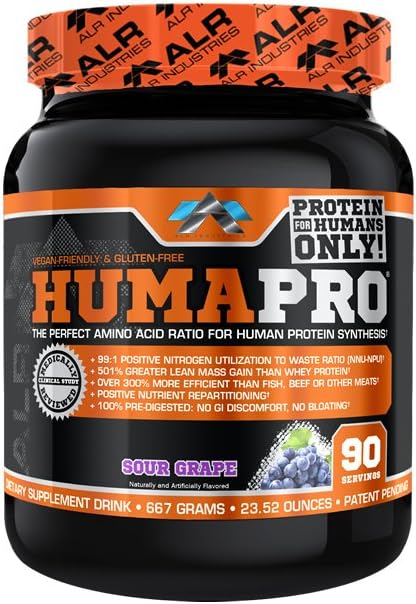 Alr Industries HumaPro Sour Grape 90 Servings (667 Grams 23.52 Ounces)
