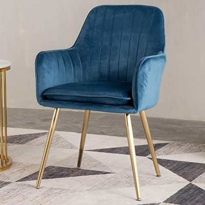 Lansen Furniture Modern Accent Arm Chair with Gold Metal Legs