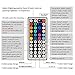 LEHOU TV Backlight, Multi-Color 5050 RGB Flexible LED Strip Light with 44key Remote, Background Bias Lighting for HDTV PC Monitor Home Theater Decoration (Black PCB Backlight)