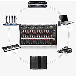 16 Channel Audio Mixer Professional Bluetooth Live
