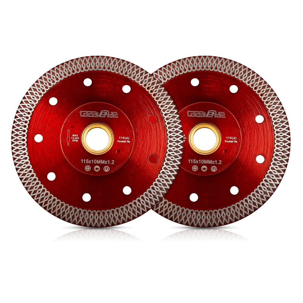 Casaverde 2Pcs/Lot 115mm Super Thin Tile Blade Diamond Porcelain Blade for Granite Marble Ceramic Porcelain Tiles — image 1