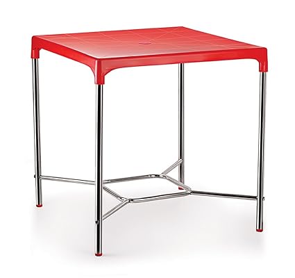 Cello Croma Deluxe Four Seater Dining Table (Red)