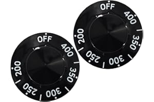 ZNTVW APW 300229 Thermostat Stove Knob Dial - Off/200-400°F Replacement Part Control for Fryers Braising Pan Range Oven Kitchen Burner Accessories(2PCS)