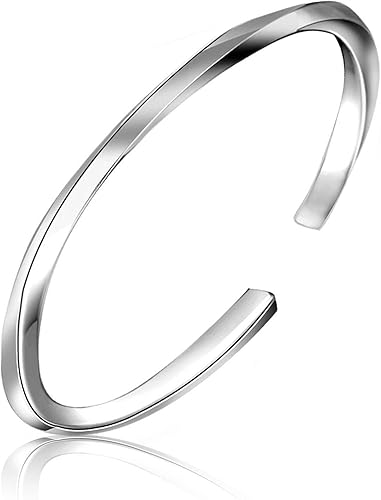 Amazon ブレスレット バングル メンズ ブレスレット レディース アクセサリー シンプル 専用ポーチ付き シルバー ジュエリー 通販 Amazon ブレスレット バングル メンズ ブレスレット レディース アクセサリー シンプル 専用ポーチ付き シルバー ジュエリー 通販